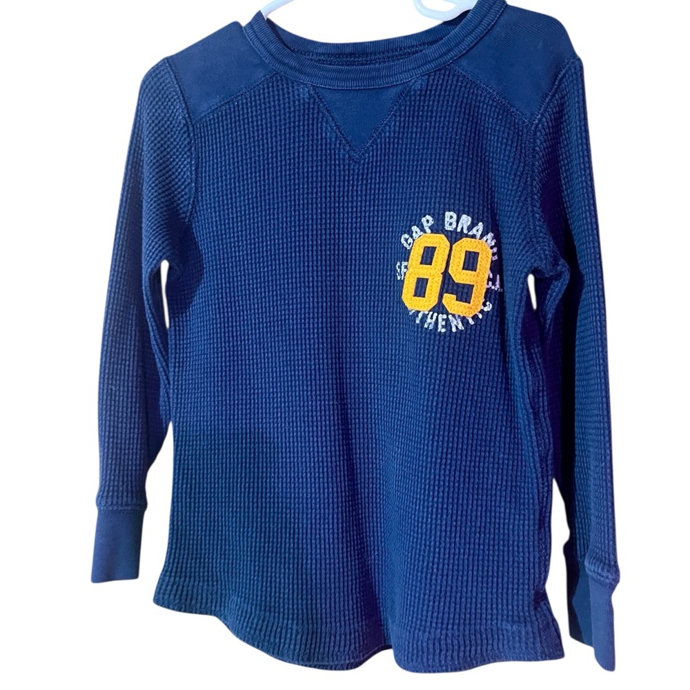 GAP Boys Long Sleeve T-Shirt – Size 4T, Navy Blue, Baby GAP, Gently Used